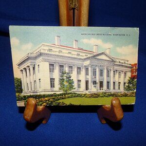 Vintage Full Color Red Cross Building Postcard - Washington, D.C.- Unused Linen